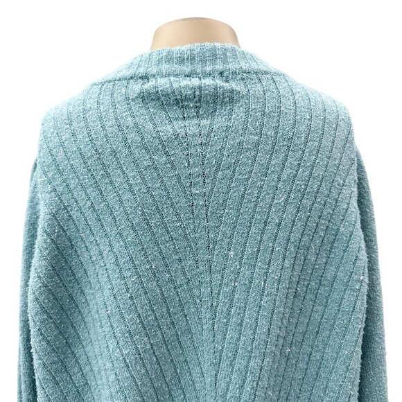 Adyson Parker Knit‎ Pullover Stretch Balloon Long Sleeve Sweater Blue Women M - Picture 12 of 13